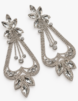 Ornate Leaf Chandelier Earrings