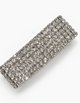 Silver-Tone Rhinestone Bracelet